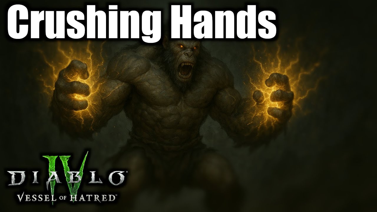 Crushing Hands Torment 1 Starter Build Spiritborn - Season 10 Diablo 4
