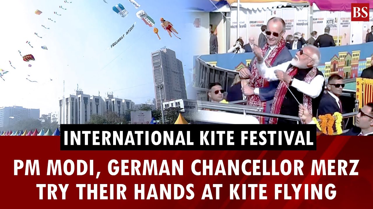 PM Modi, German Chancellor Friedrich Merz inaugurate International Kite Festival in Ahmedabad