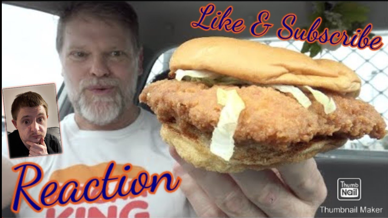 Reaction to Hungry Jacks New Fried Chicken Classic Burger Review