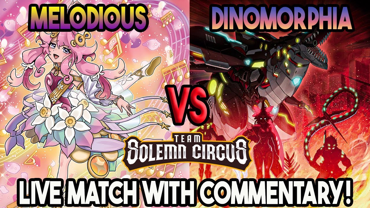 Melodious Vs Dinomorphia : Yu-Gi-Oh! Locals Feature Match | Live Duel