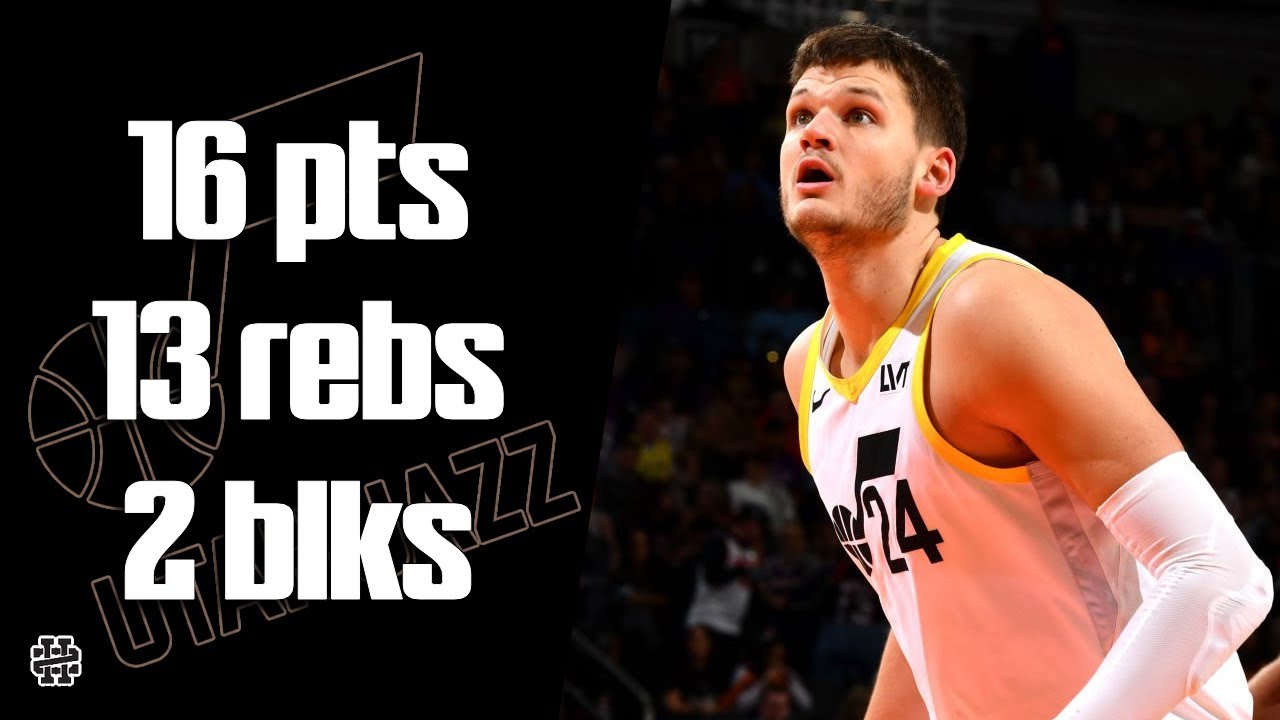 Walker Kessler 16 pts 13 rebs 2 blks vs Suns 24/25 season
