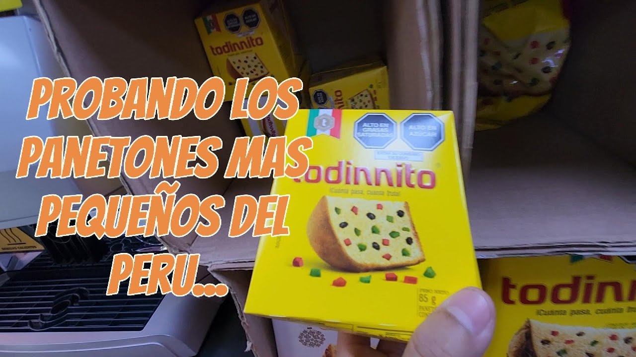 Probando los panetones mas pequeños del PERU!