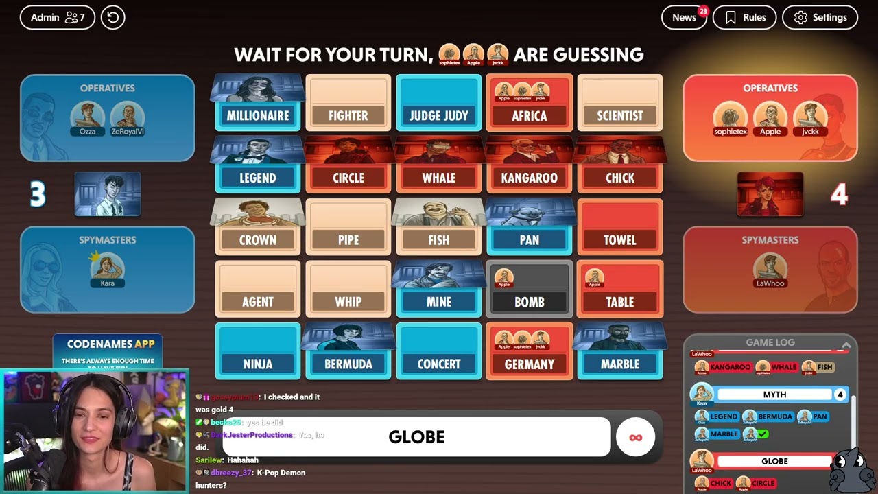 CODENAMES w/ ZeroyalViking, Apple, Ozza, Minx, Shab, Jvckk, and Lawhoo