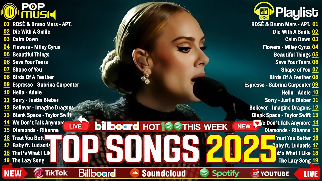Maroon 5, Rihanna, The Weeknd, Dua Lipa, Ed Sheeran, Bruno Mars, Adele 💥 Billboard Top 50 This Week