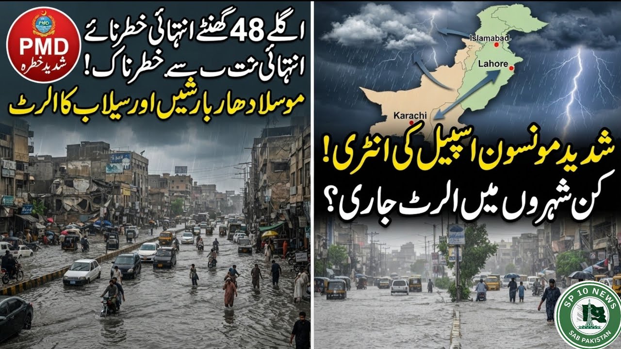 Big Weather Breaking: Next 48 Hours Rain Forecast in Pakistan | SP 10 news