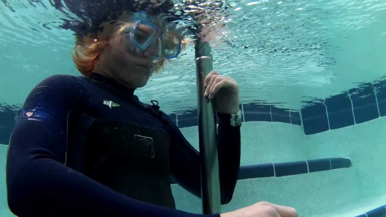 Underwater breath hold training: Week 1 Dalton || 00:01:45 (Liquid Image Ego Cam)