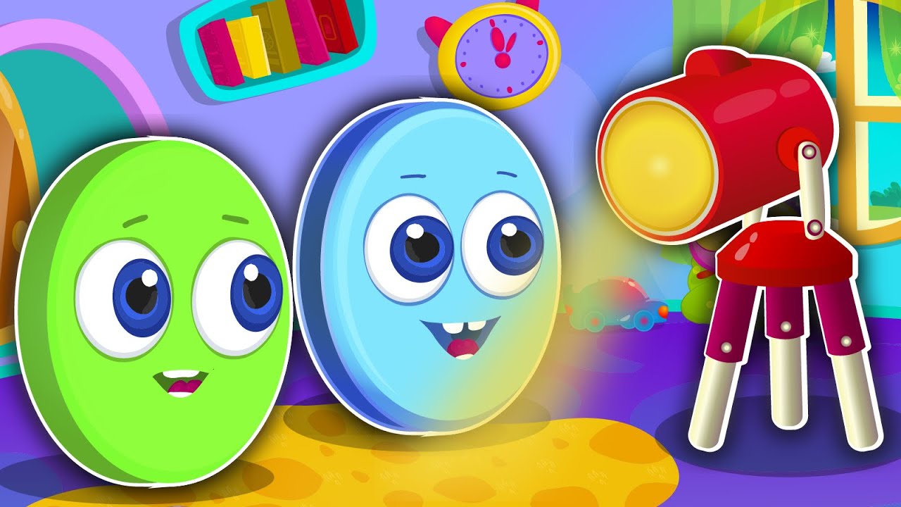 ¡Aventura de Colores! Aprendiendo Verde y Azul en Nuestro Mundo Animado - Diversión Educativa