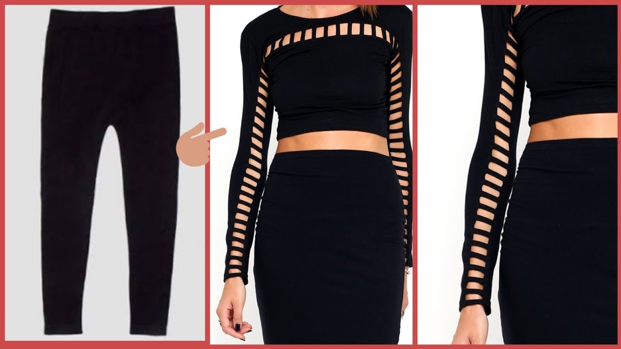 Convert/Recycle/Reuse Old Leggings into Crop Top /old Leggings Reuse|| (Hindi)