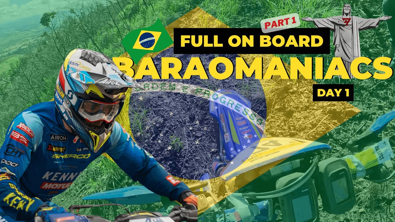 FULL ON BOARD BARAOMANIACS 🇧🇷 | Day 1 | ¡Hard Enduro salvaje en Brasil! 💥🔥 (Part 1)