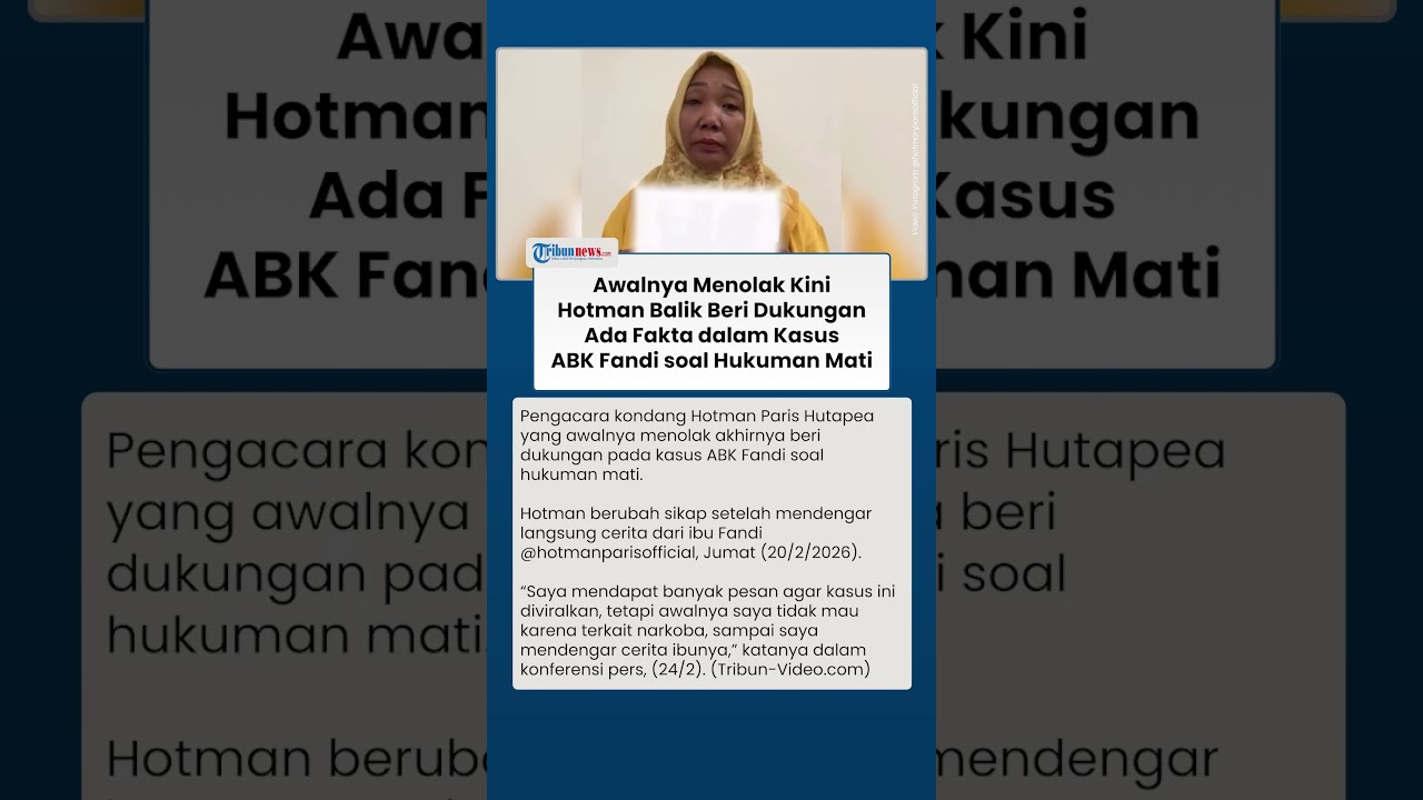 Tanggapan Hotman Paris soal Hukuman Mati Fandi Ramadhan, Kasus ABK Selundupkan Sabu hampir Dua Ton