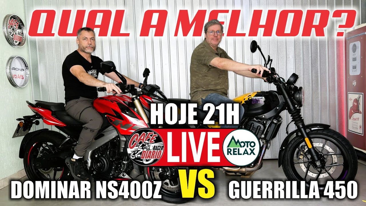Guerrilla 450 x Dominar NS400Z | LIVE hoje 21h