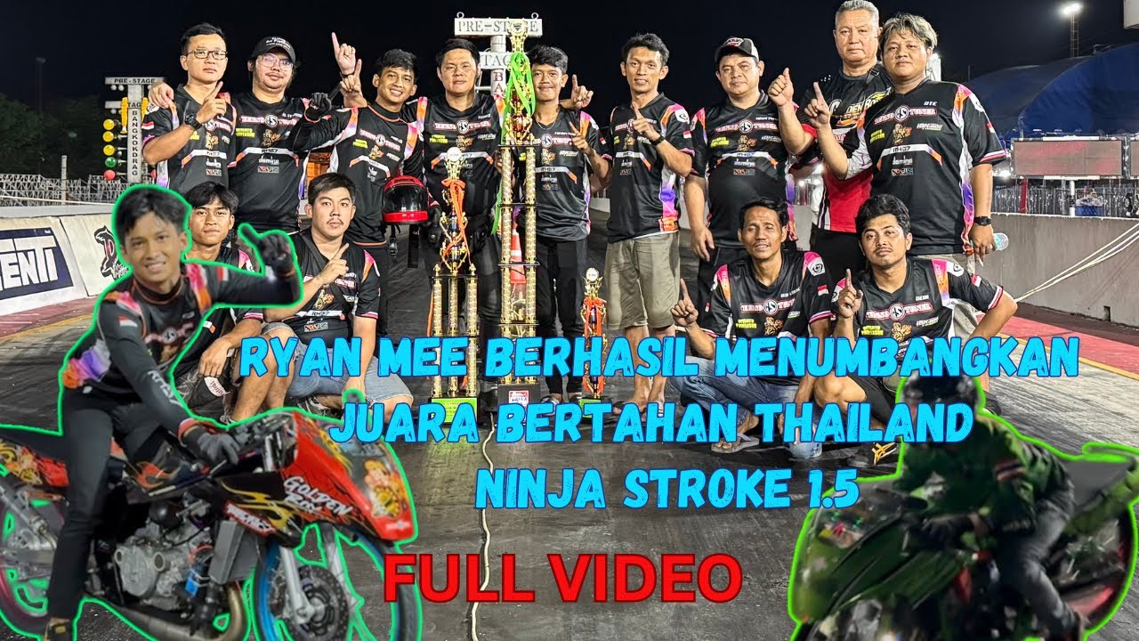 FULL VIDEO‼️RYAN MEE X GOLDENBOY MENUMBANGKAN JUARA BERTAHAN THAILAND NINJA STROKE 1.5