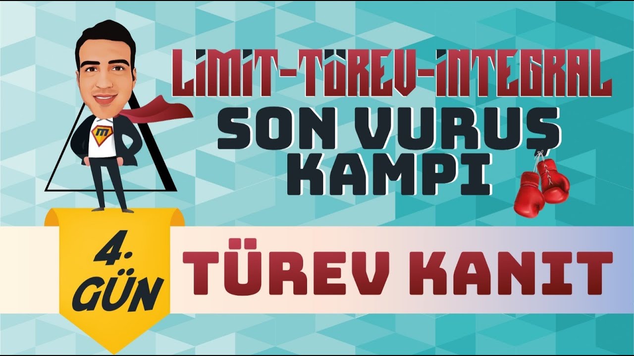 Türev KANIT I Limit-Türev-İntegral Son Vuruş Kampı 🥊 I 4. Gün I #yks2024 #mathman