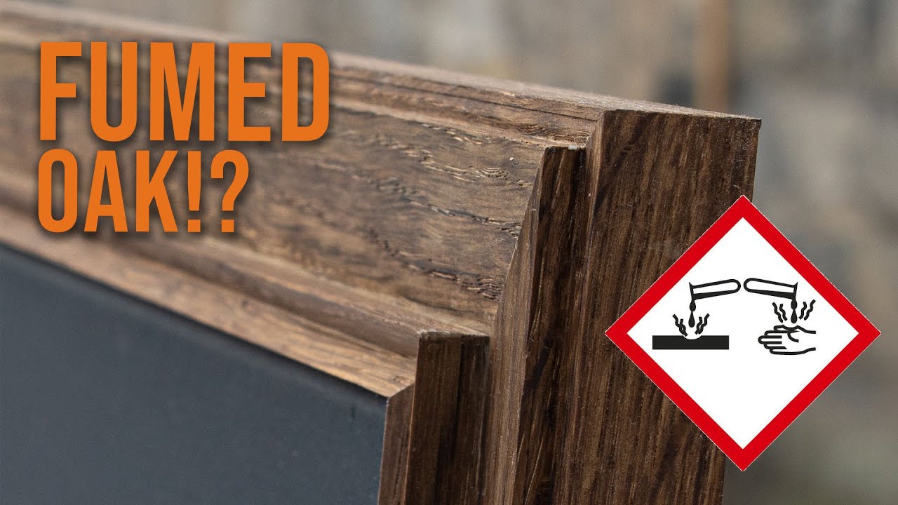 Using ammonia to make deep brown oak | Bespoke frame build