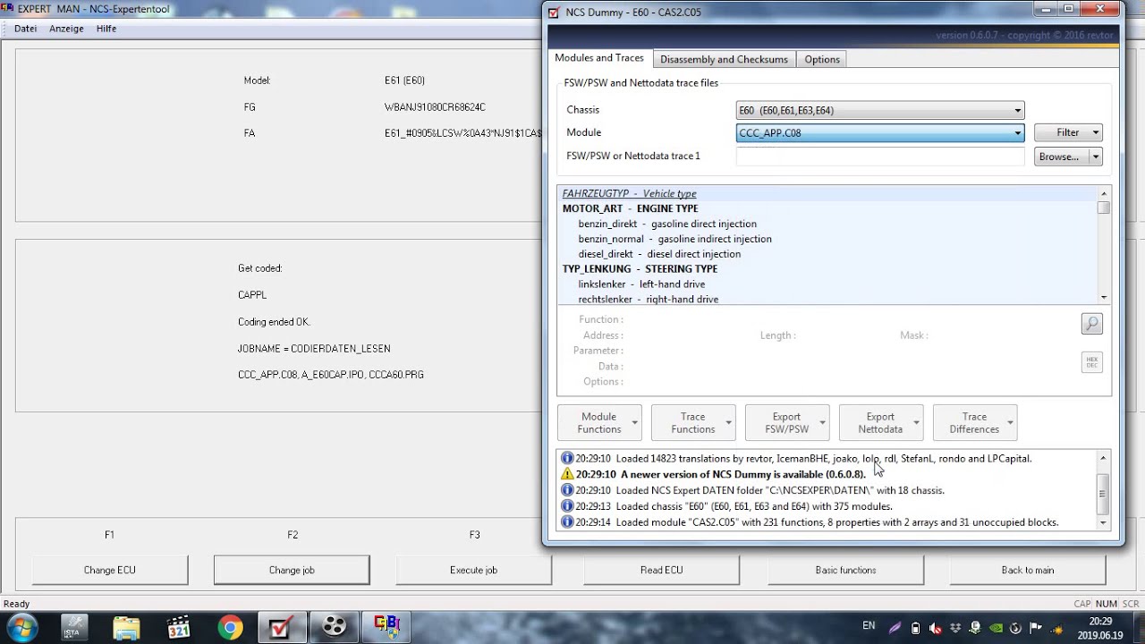 BMW E60 How to code AUX  by NCS Expert DIY idrive