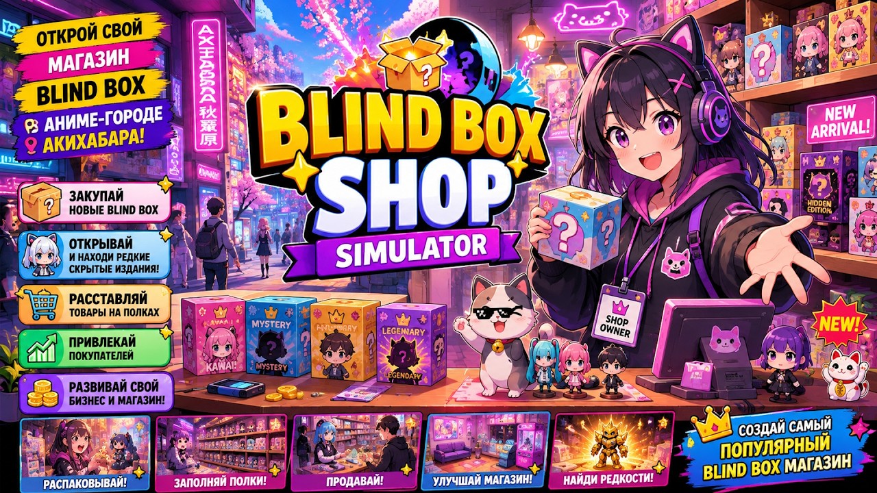 #1 📦 Покупаю коробки вслепую&hellip; что выпадет внутри? #blindboxshopsimulator