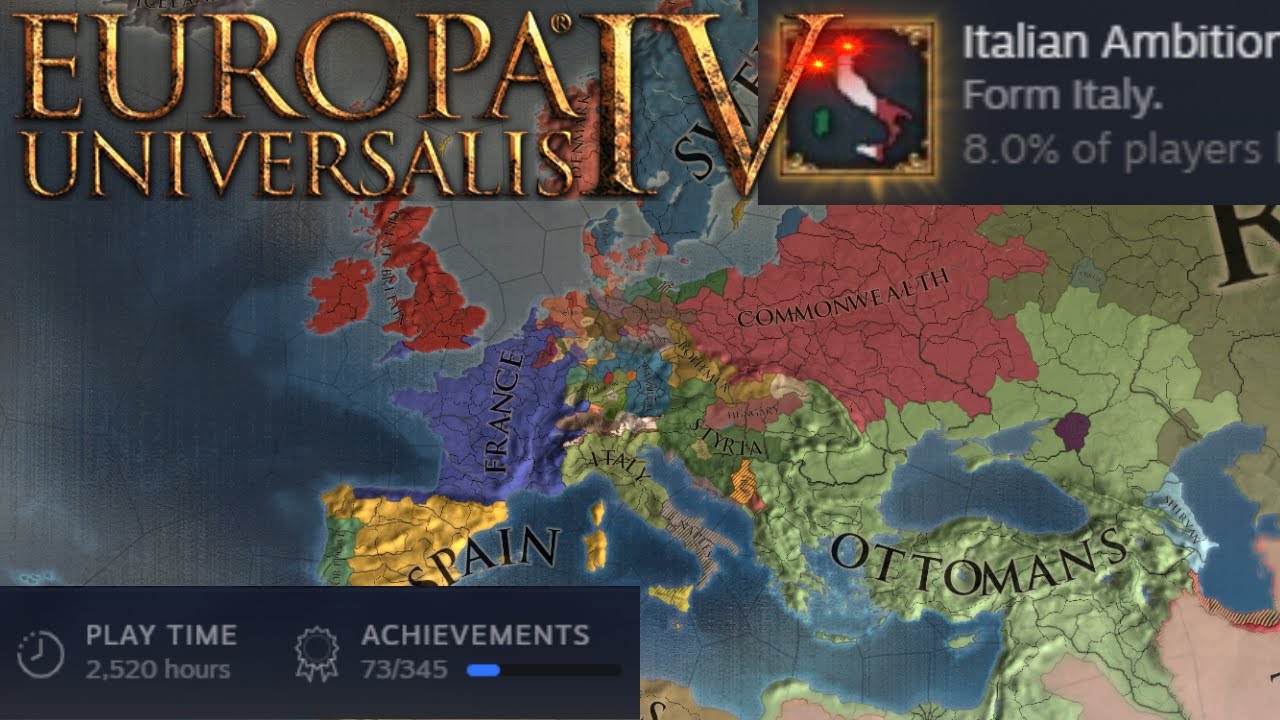 Eu4 Italian Ambition achievement hunt