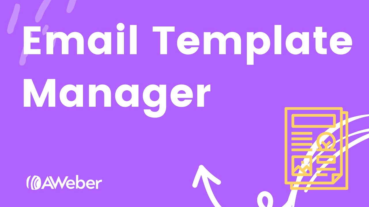 AWeber's email template manager