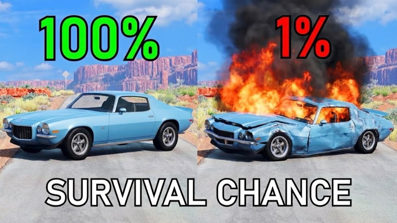 Survival Chance Crashes | BeamNG.drive Ep.1