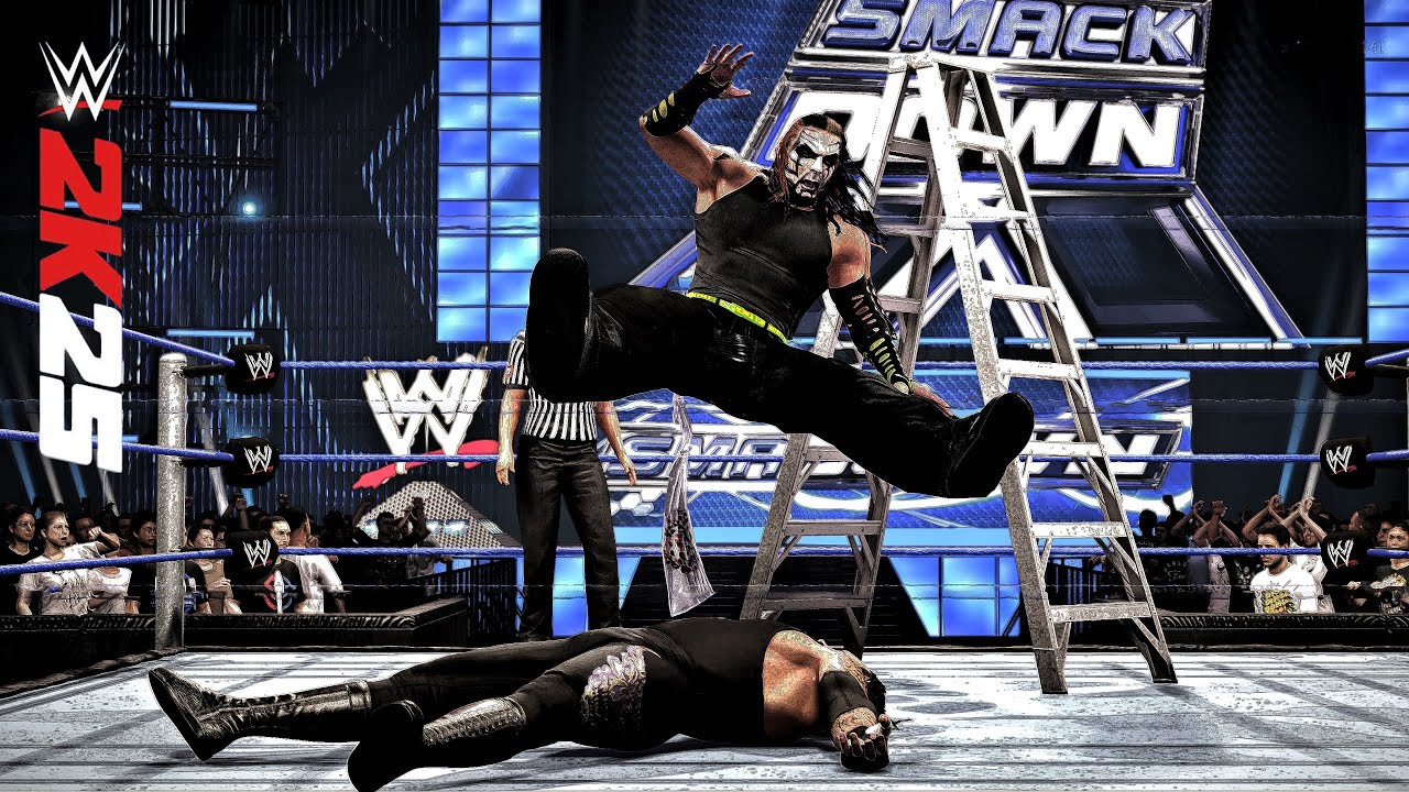 WWE 2K25 — Режим демонстрации — Гробовщик против Джеффа Харди | 4K-HDR ПК |