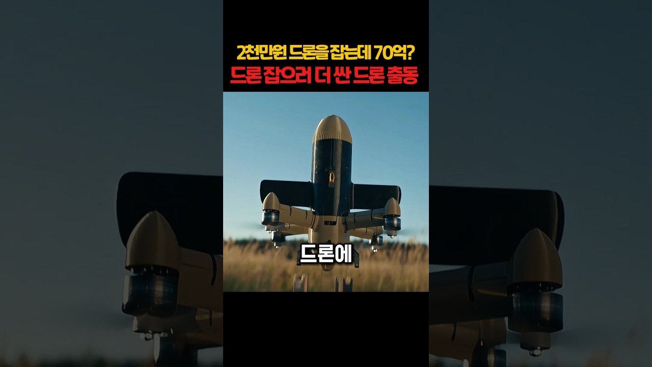 2천만원 드론을 잡는데 70억? 드론 잡으러 더 싼 드론 출동