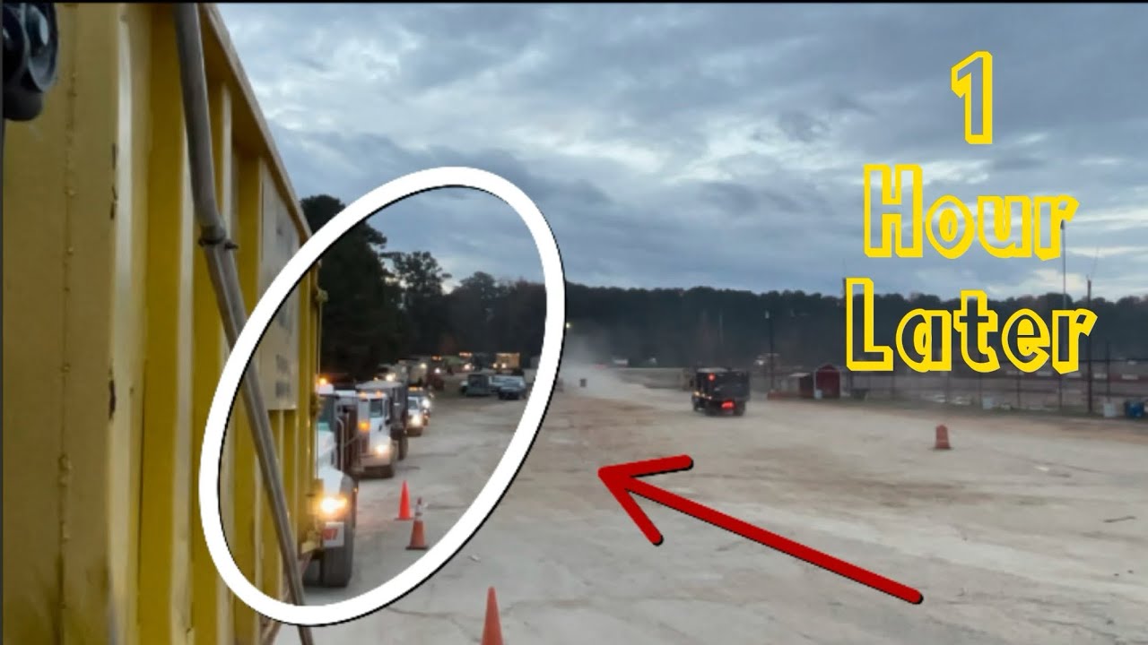 RIDE ALONG ROLL OFF TRUCK DRIVER 2021! TRASH TALK TALK VLOG #4