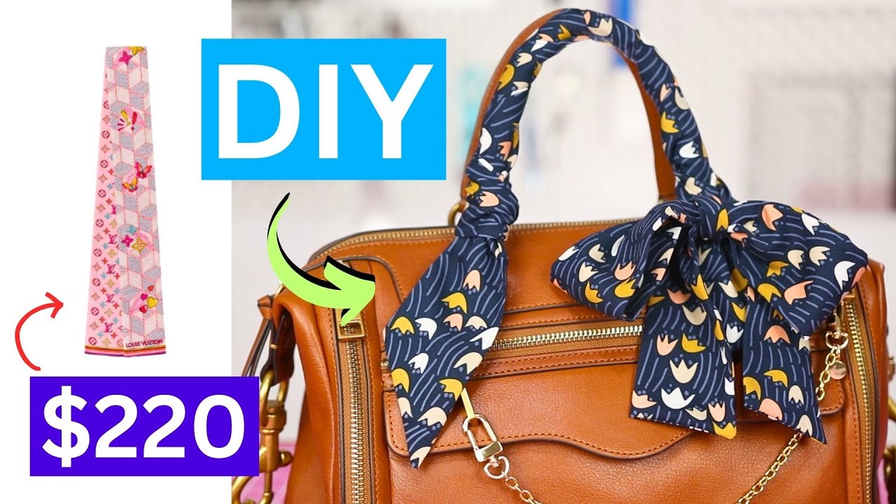 How to Sew a Simple Scarf | Designer Inspired | Twilly Purse & Handbag Scarf