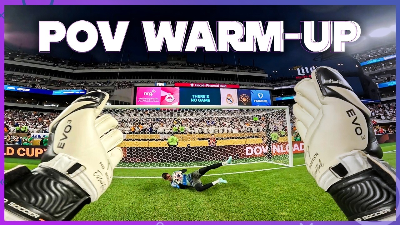 POV: Warm up with Thibaut Courtois! | Real Madrid | Club World Cup