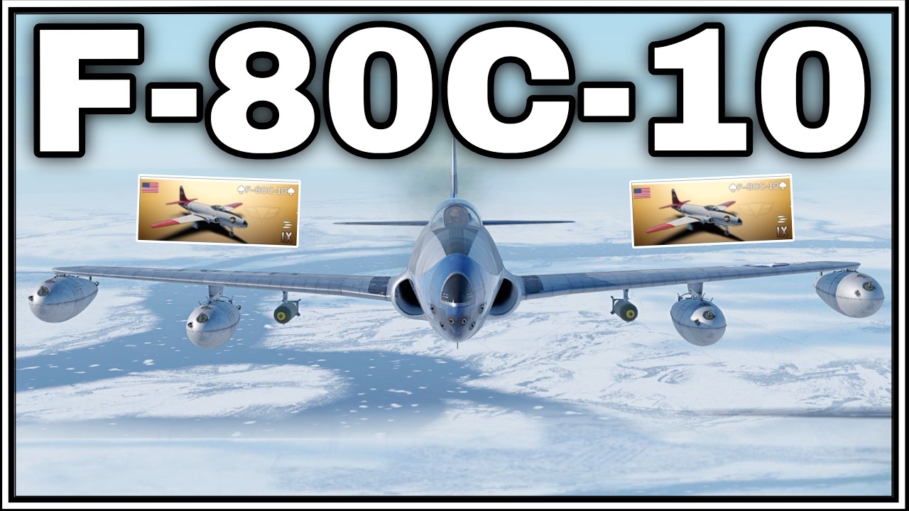 THIS JET HAS 6 GUNS 😱F-80C-10 | War Thunder Mobile