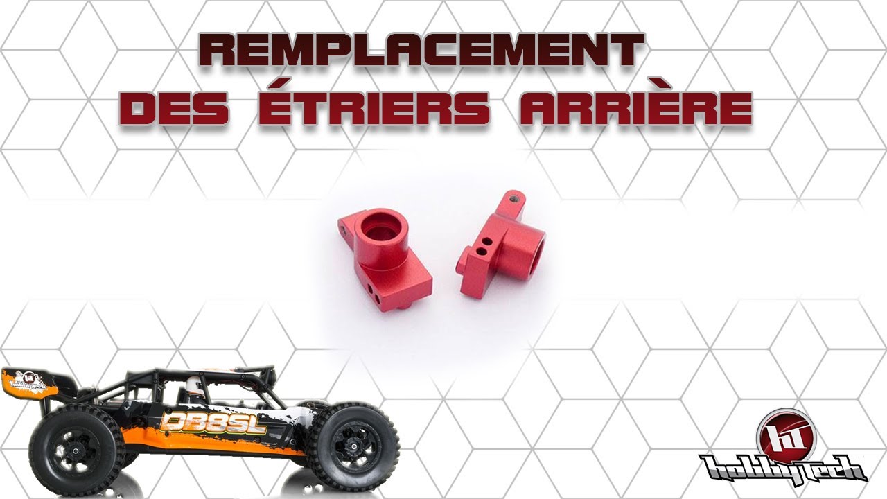 Hobbytech DB8SL - REMPLACEMENT DES ÉTRIERS ARRIÈRE Par Les REV-OP06