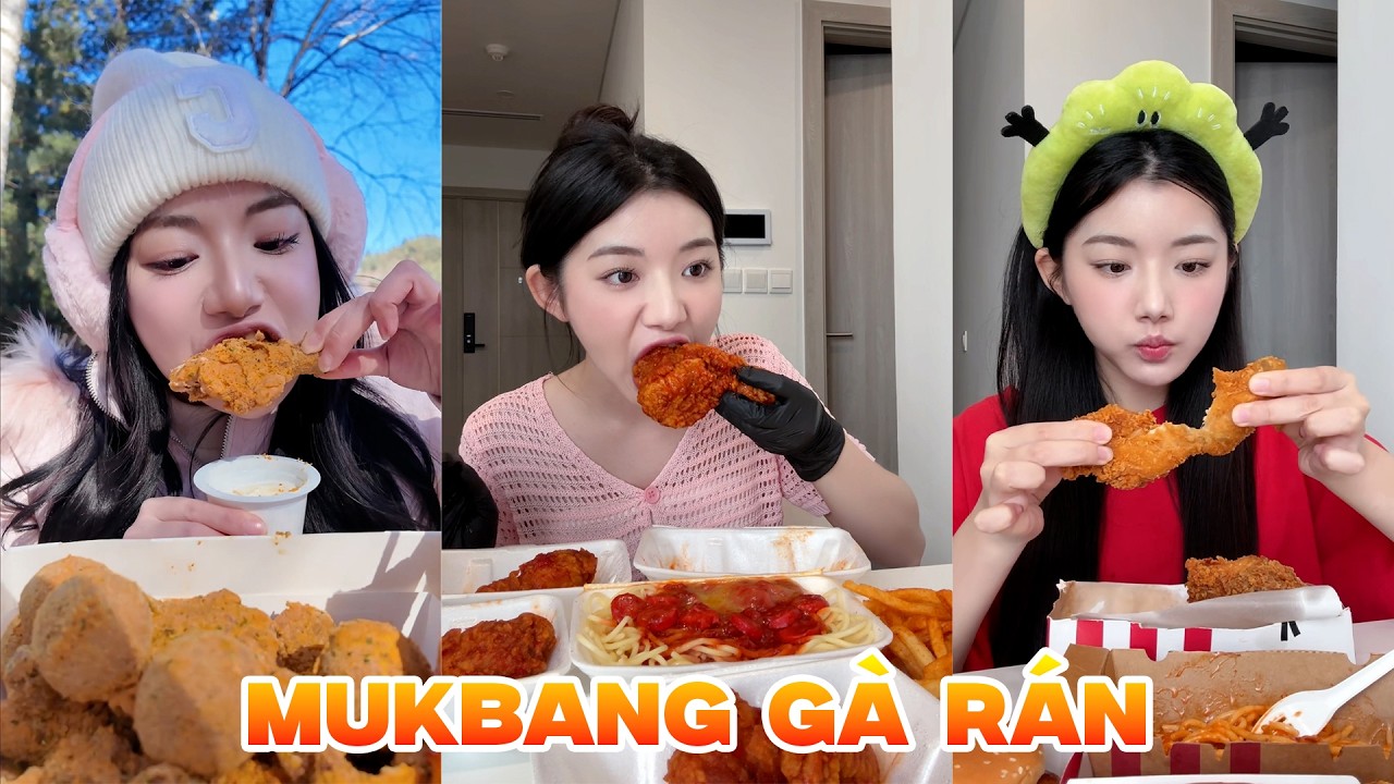 Quỳnh Trương Mukbang Nhiều Loại Gà Rán 🍗🔥 KFC, Jollibee Ăn Cực Đã