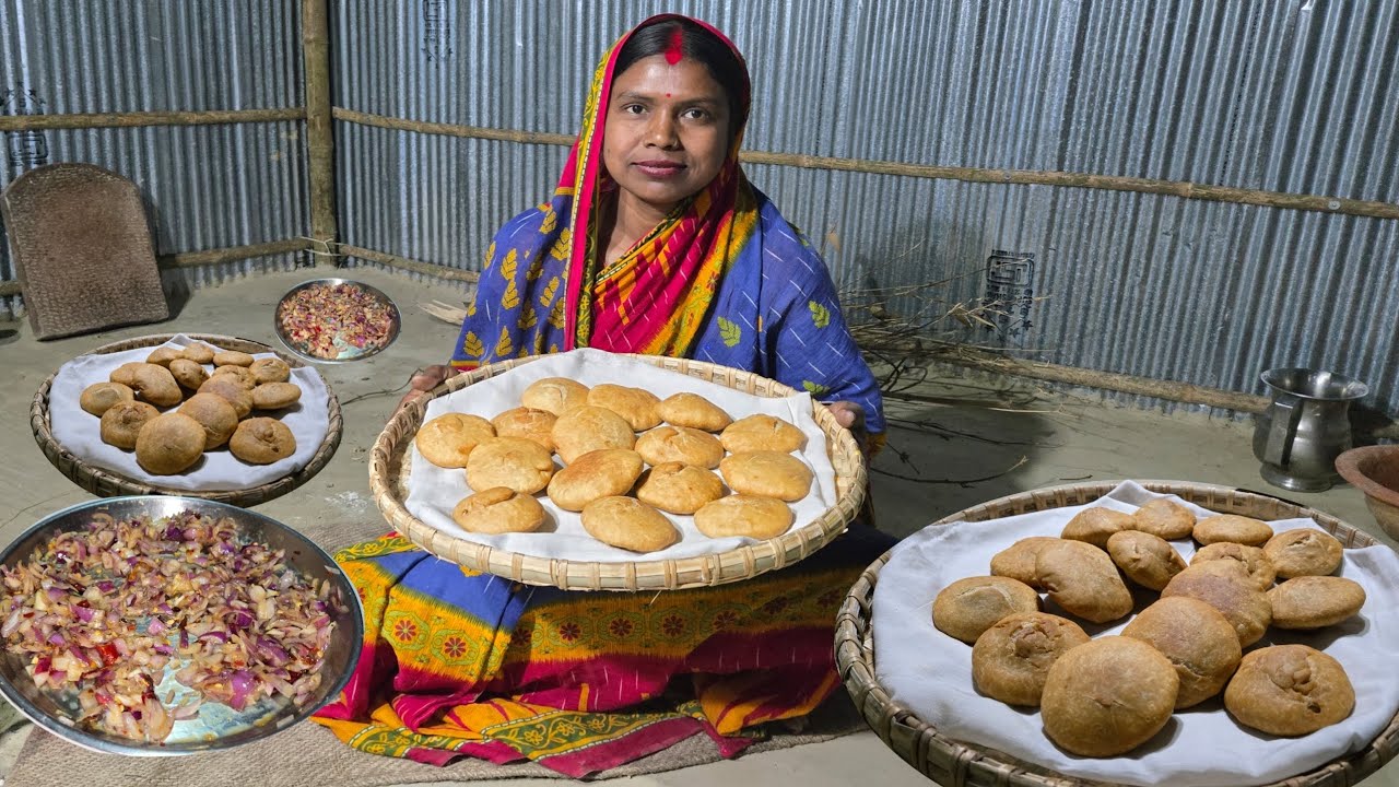 Tasty Litti Recipe | Ghar Mein Banai Swadisht Litti #villagecooking 