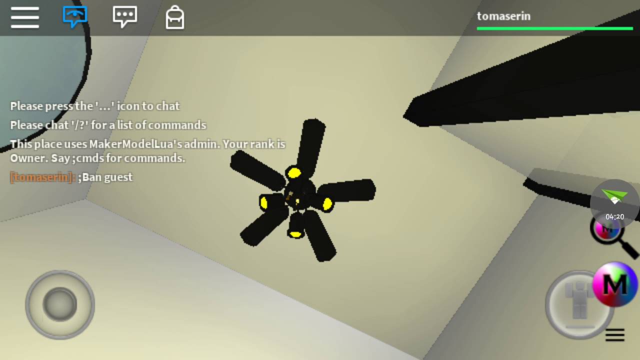 (ROBLOX) Ceiling Fans in Allan Pavon's House.