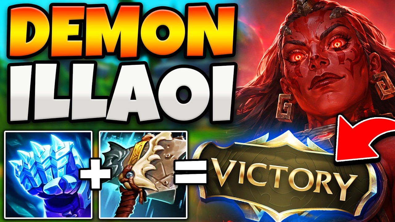 КАК ИГРАТЬ НА ILLAOI КАК ПОЛНЫЙ ДЕМОН! (НЕОСТАНОВИМЫЙ СПЛИТ-ПУШ)
