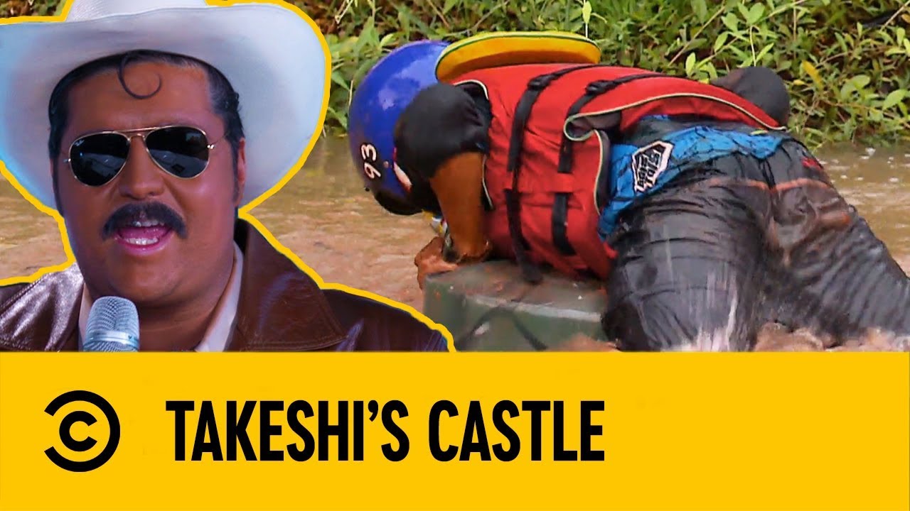 No te Caigas en la Diarrea | Takeshi's Castle Indonesia | Comedy Central LA