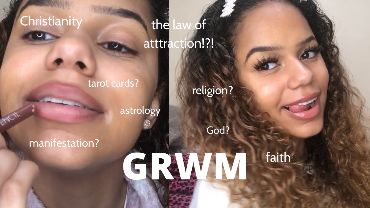 GRWM while i talk about: manifestation, the law of attraction, tarot cards & religion | Tawana