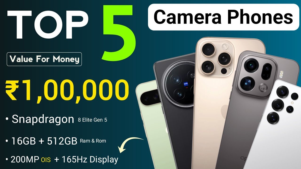 Forget iPhone! 🤯 5 Best Camera Smartphones Under 1 Lakh ! 2026 Camera King? 👑