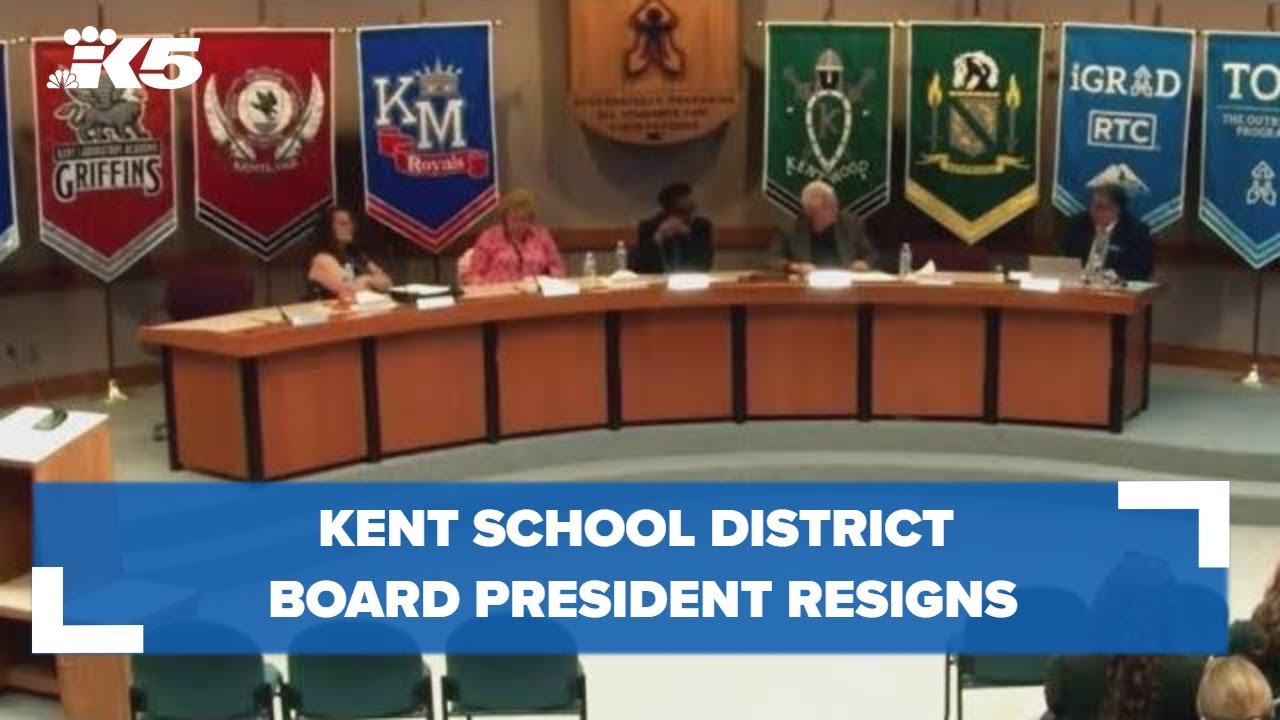 Kent School Board president resigns following 'concerning comments'