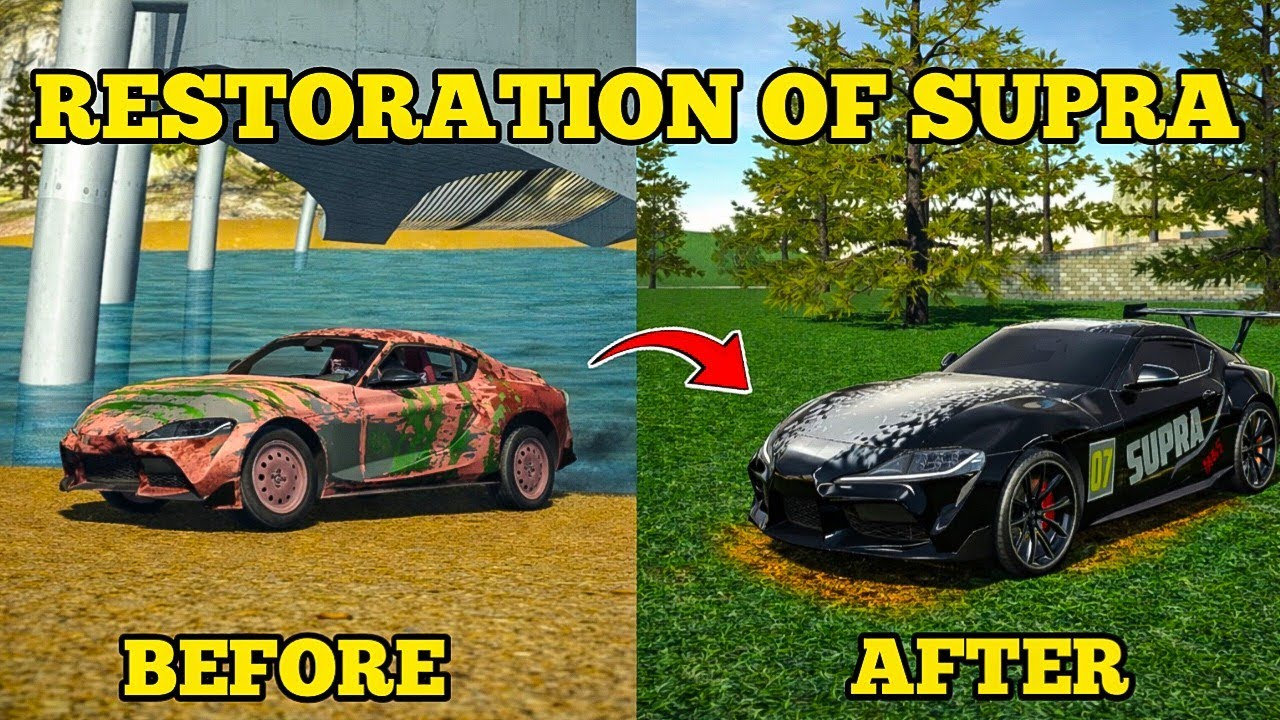 Restoration Of Abandoned Toyota Supra MK5 | Car Simulator 2 | New Update 