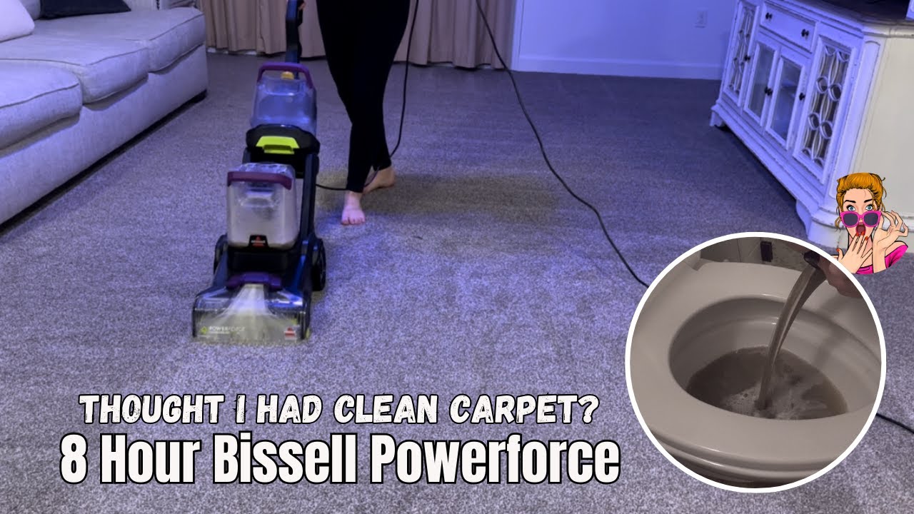 Bissell Powerforce Carpet Cleaning Sound and Video | 8 Hours of Relaxing Vacuuming Sounds