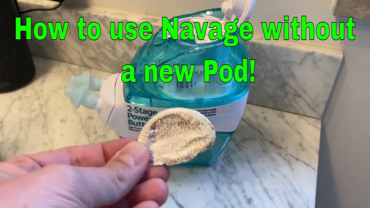 How to use a Navage without a New Salt Pod! QUICK VIDEO - Navage Nasal Care Hack