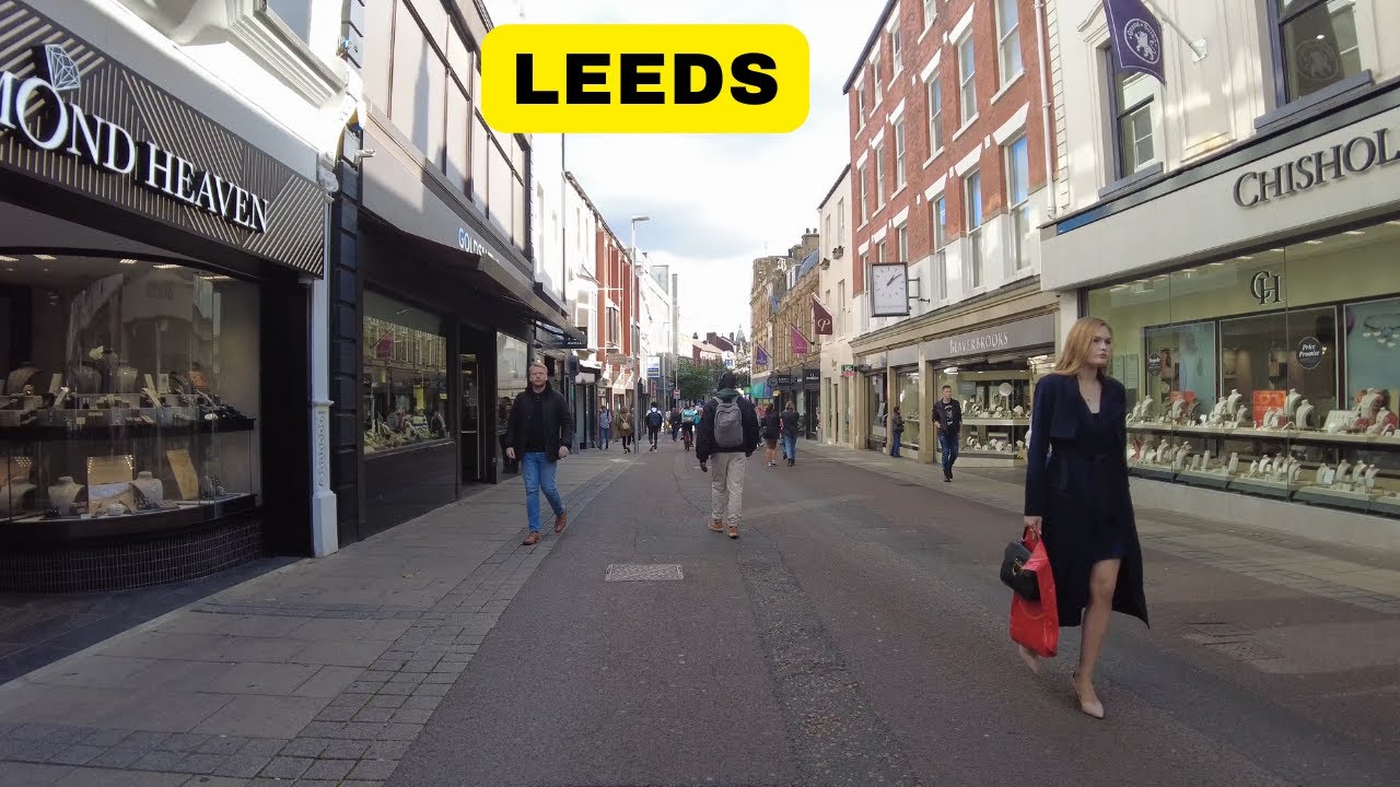 LEEDS City Centre Virtual walk 2022 | Town and City walks 2022