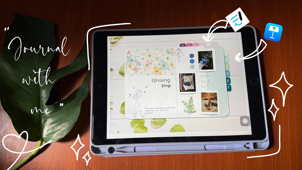 How to create your own digital journal without templates using keynote and Goodnotes 