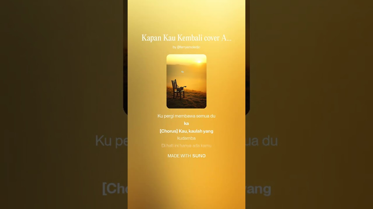 #Kapan Kau Kembali - cover AI