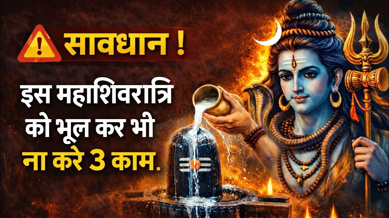 सावधान! महाशिवरात्रि व्रत में कहीं आप भी तो नहीं कर रहे ये गलती? टूट सकता है आपका उपवास @aajkatrand 
