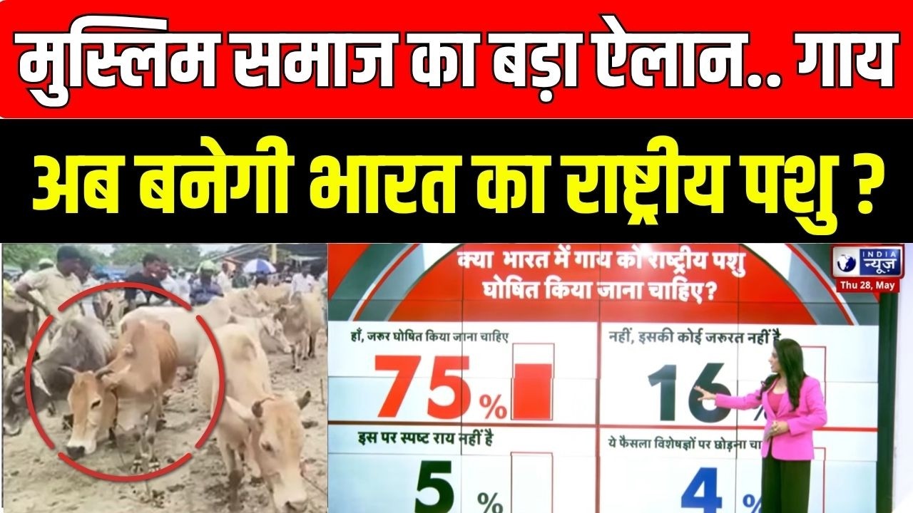 Cow National Animal India: गाय पर देशभर में छिड़ी नई बहस! मुस्लिम धर्म गुरुओं ने भी किया समर्थन |