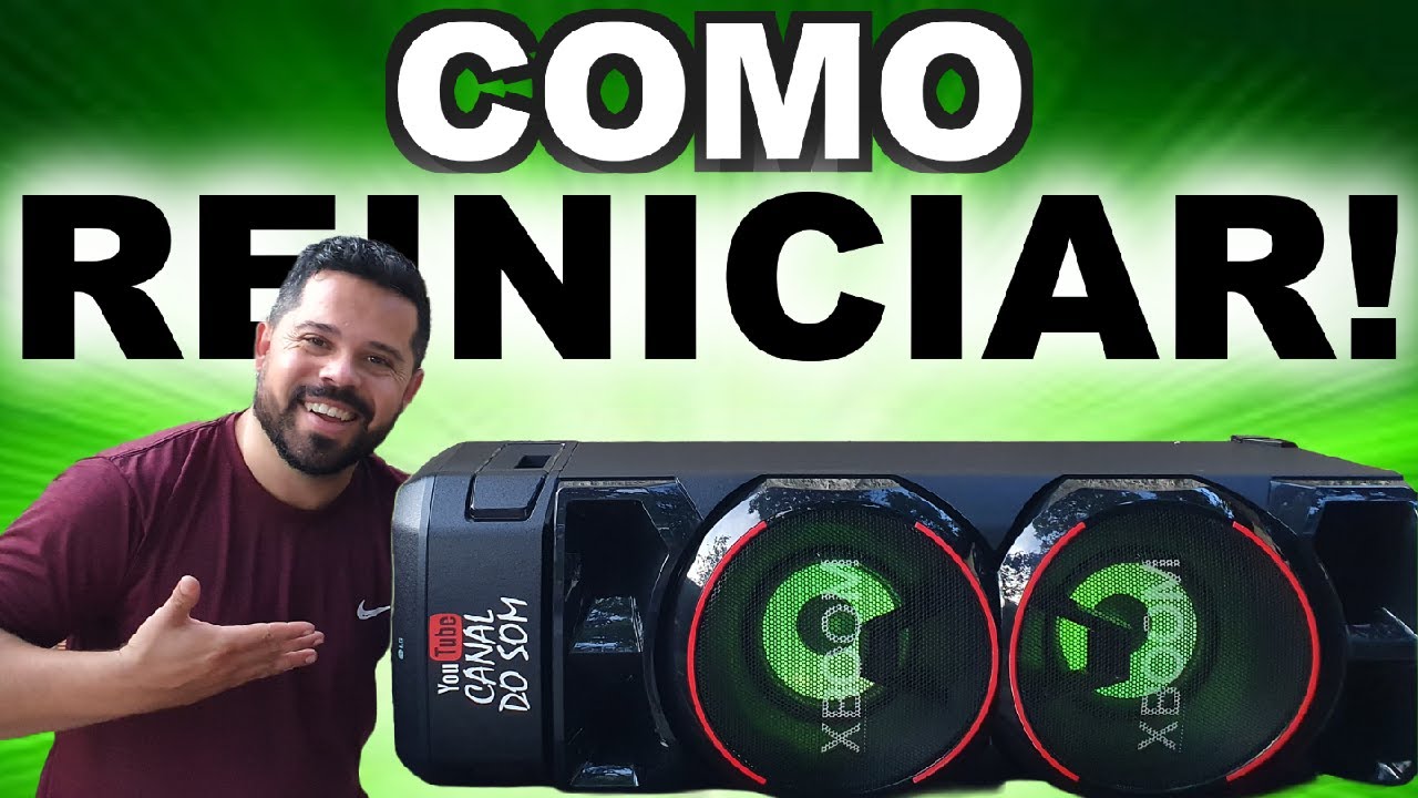 Como Reiniciar Para o Modo De Fabrica a LG Xboom Rn9 e Outras da Mesma Linha LG.