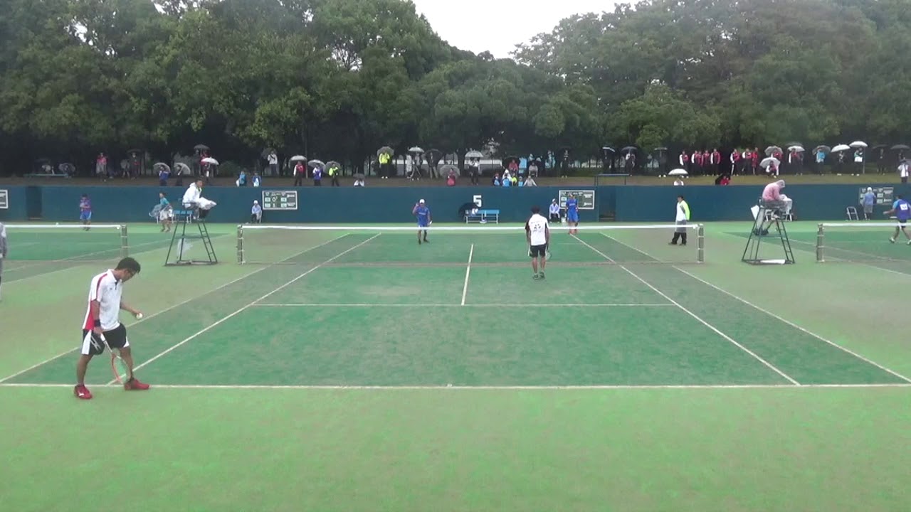 ［男子３回戦］丸中・長江 vs 荒武・内山