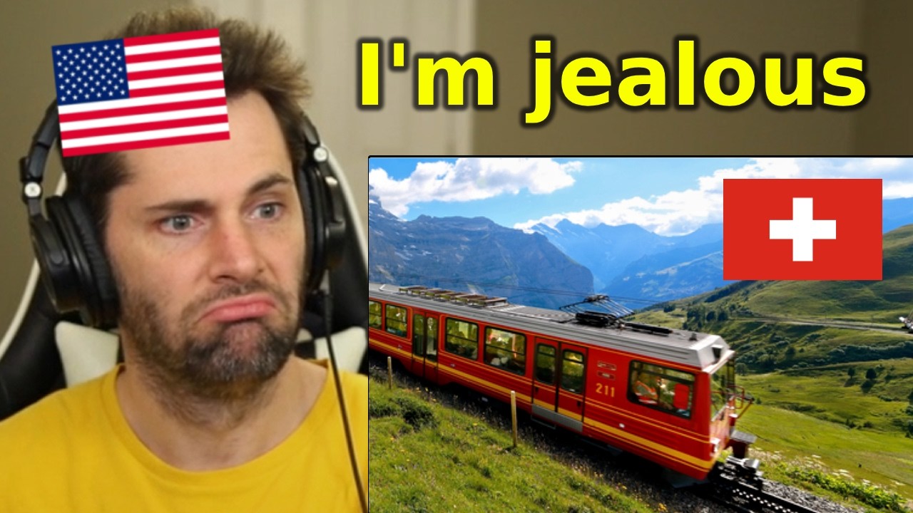 American Reacts to Why Swiss Trains Are the BEST