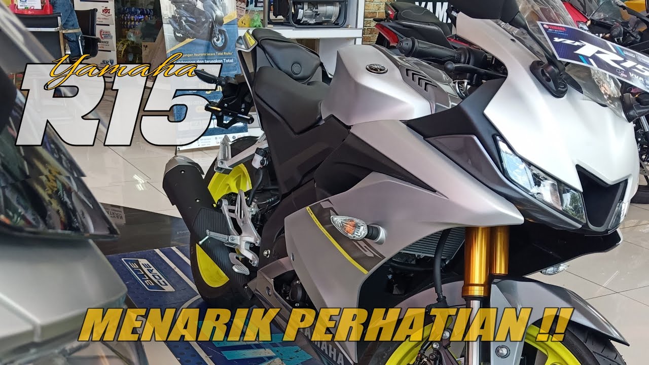 New Yamaha R15 matte silver 2021 - spesifikasi & fitur